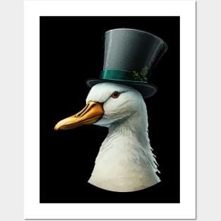 Duck Top Hat Posters and Art